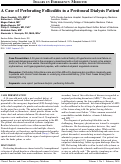 Cover page: A Case of Perforating Folliculitis in a Peritoneal Dialysis Patient