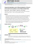 Cover page: Sequential Xanthalation and O‑Trifluoromethylation of Phenols: A Procedure for the Synthesis of Aryl Trifluoromethyl Ethers