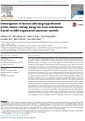 Cover page: Investigation of factors affecting hypothermic pelvic tissue cooling using bio-heat simulation based on MRI-segmented anatomic models