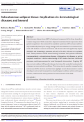 Cover page: Subcutaneous adipose tissue: Implications in dermatological diseases and beyond.