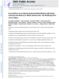 Cover page: Associations of an industry-relevant metal mixture with verbal learning and memory in Italian adolescents: The modifying role of iron status.