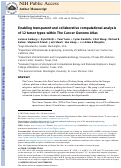 Cover page: Enabling transparent and collaborative computational analysis of 12 tumor types within The Cancer Genome Atlas