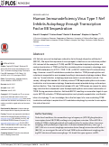 Cover page: Human Immunodeficiency Virus Type 1 Nef Inhibits Autophagy through Transcription Factor EB Sequestration.