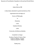 Cover page: Dynamics of Coordination Complexes in Ground and Excited States