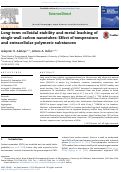 Cover page: Long-term colloidal stability and metal leaching of single wall carbon nanotubes: Effect of temperature and extracellular polymeric substances