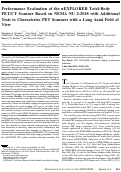 Cover page: Performance Evaluation of the uEXPLORER Total-Body PET/CT Scanner Based on NEMA NU 2-2018 with Additional Tests to Characterize PET Scanners with a Long Axial Field of View