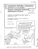 Cover page: ON EXISTENCE CRITERIA FOR FLUID INTERFACES IN THE ABSENCE OF GRAVITY