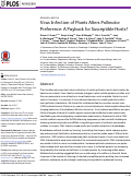 Cover page: Virus Infection of Plants Alters Pollinator Preference: A Payback for Susceptible Hosts?