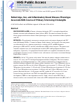 Cover page: Patient Age, Sex, and Inflammatory Bowel Disease Phenotype Associate With Course of Primary Sclerosing Cholangitis