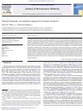 Cover page: Default network correlations analyzed on native surfaces