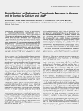 Cover page: Biosynthesis of an Endogenous Cannabinoid Precursor in Neurons and its Control by Calcium and cAMP