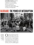 Cover page: Blockade: The Power of Interruption