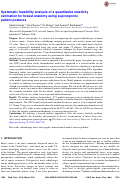 Cover page: Systematic feasibility analysis of a quantitative elasticity estimation for breast anatomy using supine/prone patient postures