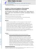 Cover page: Emotions in school and symptoms of psychological maladjustment from kindergarten to first grade