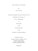 Cover page: Three Studies of U.S. Mortality