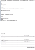 Cover page: Assessing the Knowledge and Awareness of US Oncologists Regarding the Specialty of Oral Medicine