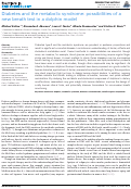 Cover page: Diabetes and the Metabolic Syndrome: Possibilities of a New Breath Test in a Dolphin Model