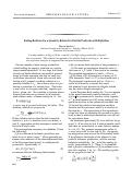 Cover page: Scaling Relation for a Quantity Related to Particle Production Multiplicities