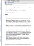 Cover page: Factors Associated with Medication Non-adherence in Patients with End-Stage Liver Disease