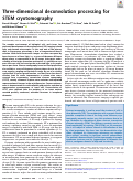 Cover page: Three-dimensional deconvolution processing for STEM cryotomography