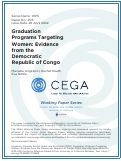 Cover page: Graduation Programs Targeting Women: Evidence from the Democratic Republic of Congo