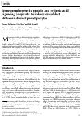 Cover page: Bone morphogenetic protein and retinoic acid signaling cooperate to induce osteoblast differentiation of preadipocytes