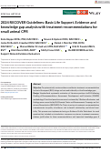 Cover page: 2024 RECOVER Guidelines: Basic Life Support. Evidence and knowledge gap analysis with treatment recommendations for small animal CPR