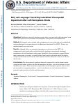 Cover page: Not Just Language: Persisting Lateralized Visuospatial Impairment after Left Hemisphere Stroke.