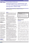 Cover page: Association between immunosuppressive medications and COVID-19 hospitalisation and death: a retrospective cohort study.