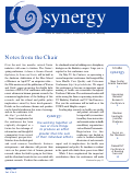 Cover page of synergy, Spring 2003