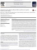 Cover page: Independent value added by diffusion MRI for prediction of cognitive function in older adults