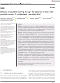 Cover page: Efficacy of problem‐solving therapy for spouses of men with prostate cancer: A randomized controlled trial