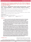 Cover page: Integration of microarray analysis into the clinical diagnosis of hematological malignancies: How much can we improve cytogenetic testing?