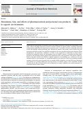 Cover page: Abundance, fate, and effects of pharmaceuticals and personal care products in aquatic environments