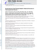 Cover page: North American Fetal Therapy Network: Maternal Outcomes in Fetal Aqueductal Stenosis.