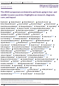 Cover page: The 2022 symposium on dementia and brain aging in low‐ and middle‐income countries: Highlights on research, diagnosis, care, and impact