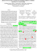 Cover page: Belief revision in a micro-social network: Modeling sensitivity to statisticaldependencies in social learning