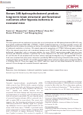 Cover page: Serum 24S-hydroxycholesterol predicts long-term brain structural and functional outcomes after hypoxia-ischemia in neonatal mice