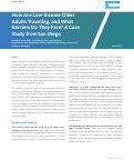 Cover page of How Are Low-Income Older Adults Traveling, and What arriers Do They Face? A Case Study from San Diego