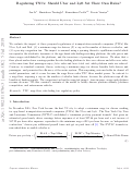 Cover page: Regulating TNCs: Should Uber and Lyft set their own rules?