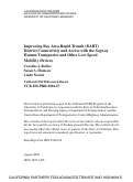 Cover page: Improving Bay Area Rapid Transit (BART) District Connectivity and Access with the Segway Human Transporter and Other Low Speed Mobility Devices