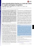 Cover page: Xylose phosphorylation functions as a molecular switch to regulate proteoglycan biosynthesis.