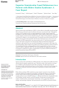 Cover page: Superior Semicircular Canal Dehiscence in a Patient with Ehlers-Danlos Syndrome: A Case Report