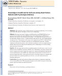 Cover page: Knowledge Is Insufficient for Self-Care Among Heart Failure Patients With Psychological Distress