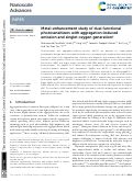 Cover page: Metal-enhancement study of dual functional photosensitizers with aggregation-induced emission and singlet oxygen generation