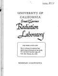 Cover page: AIR CLEANING EXPERIENCES WITH I131 IN THE GAS PHASE I. I131 FROM ANIMAL EXPERIMENTATION