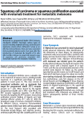 Cover page: Squamous cell carcinoma or squamous proliferation associated with nivolumab treatment for metastatic melanoma