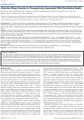 Cover page: Objective Sleep Duration Is Prospectively Associated With Endothelial Health.