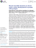 Cover page: Neural ensemble dynamics in dorsal motor cortex during speech in people with paralysis.