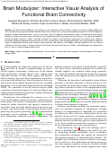 Cover page: Brain Modulyzer: Interactive Visual Analysis of Functional Brain Connectivity